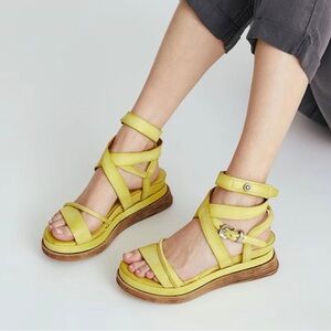 A. S.98 Labo Platform Sandal in Yellow
